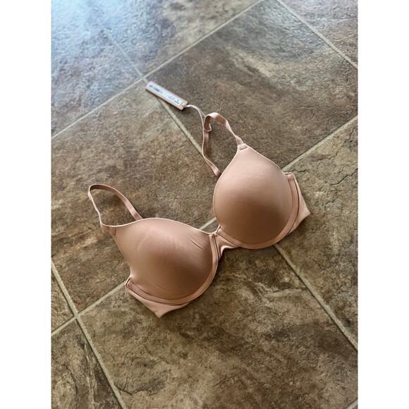 Skims Fits Everybody T-shirt Demi Bra Ochre 32C - Picture 3 of 8